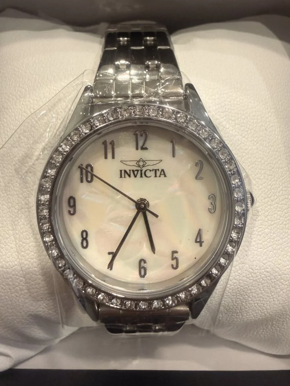 70459 - Invicta Celestial Lady 30mm Silver Tone Case White Metal Dial Silver Ban